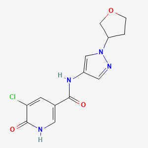 5-chloro-6-hydroxy-N-(1-(tetrahydrofuran-3-yl)-1H-pyrazol-4-yl)nicotinamide