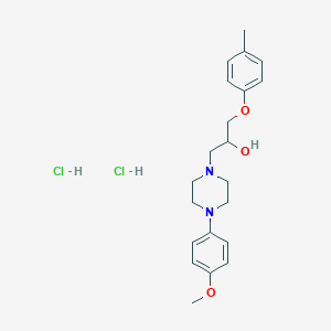 1-(4-(4-Methoxyphenyl)piperazin-1-yl)-3-(p-tolyloxy)propan-2-ol dihydrochloride