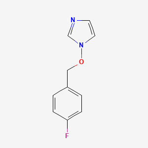 molecular formula C10H9FN2O B2702761 1-[(4-fluorophenyl)methoxy]-1H-imidazole CAS No. 320424-26-8