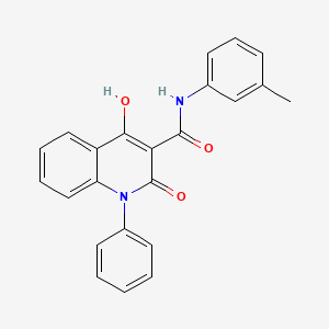 4-hydroxy-N-(3-methylphenyl)-2-oxo-1-phenyl-1,2-dihydroquinoline-3-carboxamide