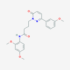molecular formula C23H25N3O5 B2702821 N-(2,4-dimethoxyphenyl)-4-(3-(3-methoxyphenyl)-6-oxopyridazin-1(6H)-yl)butanamide CAS No. 952989-35-4