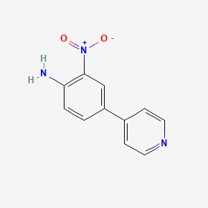 molecular formula C11H9N3O2 B2702824 2-Nitro-4-(pyridin-4-yl)aniline CAS No. 59656-62-1