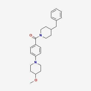 (4-Benzylpiperidin-1-yl)(4-(4-methoxypiperidin-1-yl)phenyl)methanone