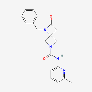 1-Benzyl-N-(6-methylpyridin-2-yl)-2-oxo-1,6-diazaspiro[3.3]heptane-6-carboxamide