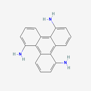 molecular formula C18H15N3 B2702857 Triphenylene-1,5,9-triamine CAS No. 371786-11-7