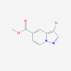 molecular formula C9H7BrN2O2 B2702860 Methyl 3-bromopyrazolo[1,5-a]pyridine-5-carboxylate CAS No. 1610611-84-1