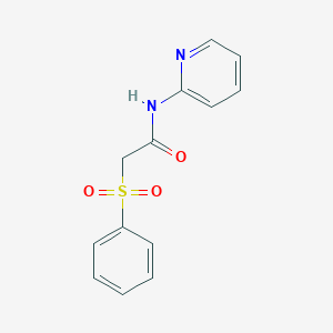 molecular formula C13H12N2O3S B270288 2-(phenylsulfonyl)-N-(2-pyridinyl)acetamide 