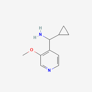 molecular formula C10H14N2O B2702908 Cyclopropyl(3-methoxypyridin-4-yl)methanamine CAS No. 1598526-81-8