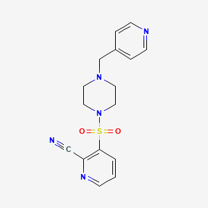 3-[4-(Pyridin-4-ylmethyl)piperazin-1-yl]sulfonylpyridine-2-carbonitrile
