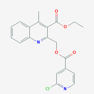 Ethyl 2-[(2-chloropyridine-4-carbonyloxy)methyl]-4-methylquinoline-3-carboxylate