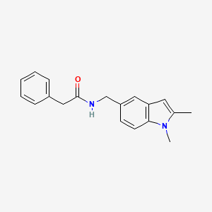 N-((1,2-dimethyl-1H-indol-5-yl)methyl)-2-phenylacetamide