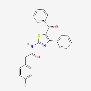 N-(5-benzoyl-4-phenylthiazol-2-yl)-2-(4-fluorophenyl)acetamide