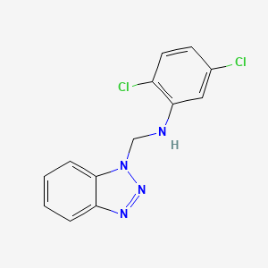 molecular formula C13H10Cl2N4 B2702932 N-(1H-1,2,3-Benzotriazol-1-ylmethyl)-2,5-dichloroaniline CAS No. 303047-83-8