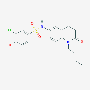 molecular formula C20H23ClN2O4S B2702957 N-(1-butyl-2-oxo-1,2,3,4-tetrahydroquinolin-6-yl)-3-chloro-4-methoxybenzene-1-sulfonamide CAS No. 946326-15-4