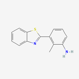 molecular formula C14H12N2S B2702969 3-(1,3-Benzothiazol-2-yl)-2-methylaniline CAS No. 292644-35-0