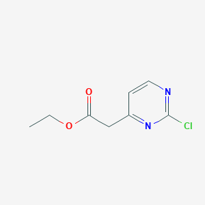 molecular formula C8H9ClN2O2 B2702999 Ethyl 2-(2-chloropyrimidin-4-yl)acetate CAS No. 1251863-78-1