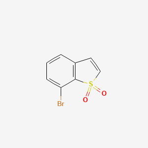 molecular formula C8H5BrO2S B2703016 7-Bromo-1-benzothiophene 1,1-dioxide CAS No. 1071682-55-7