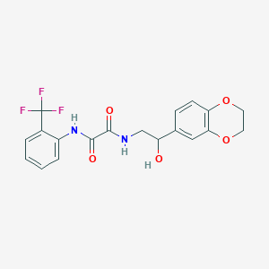 N1-(2-(2,3-dihydrobenzo[b][1,4]dioxin-6-yl)-2-hydroxyethyl)-N2-(2-(trifluoromethyl)phenyl)oxalamide