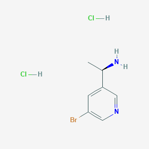 molecular formula C7H11BrCl2N2 B2703124 (R)-1-(5-Bromopyridin-3-yl)ethanamine dihydrochloride CAS No. 2411592-08-8