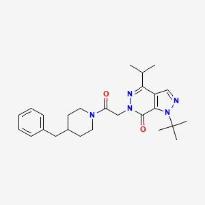 6-(2-(4-benzylpiperidin-1-yl)-2-oxoethyl)-1-(tert-butyl)-4-isopropyl-1H-pyrazolo[3,4-d]pyridazin-7(6H)-one