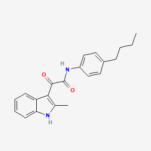 N-(4-butylphenyl)-2-(2-methyl-1H-indol-3-yl)-2-oxoacetamide