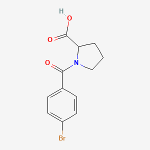 1-(4-Bromobenzoyl)pyrrolidine-2-carboxylic acid