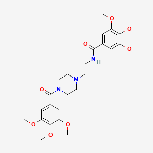 3,4,5-trimethoxy-N-{2-[4-(3,4,5-trimethoxybenzoyl)piperazino]ethyl}benzenecarboxamide