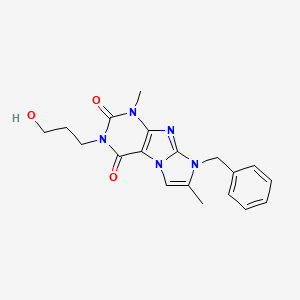 6-Benzyl-2-(3-hydroxypropyl)-4,7-dimethylpurino[7,8-a]imidazole-1,3-dione