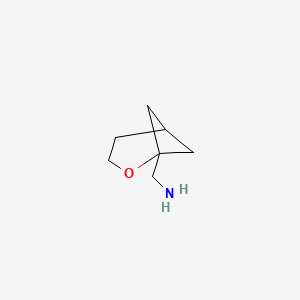 molecular formula C7H13NO B2703193 2-Oxabicyclo[3.1.1]heptan-1-ylmethanamine CAS No. 2225144-35-2