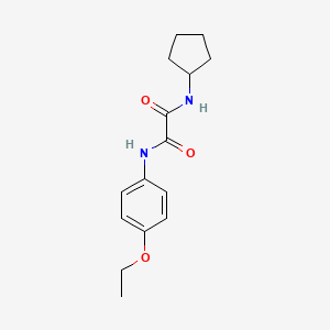 molecular formula C15H20N2O3 B2703196 N-cyclopentyl-N'-(4-ethoxyphenyl)oxamide CAS No. 357161-28-5