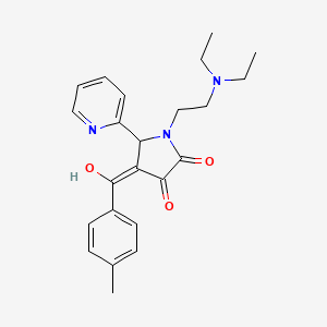 1-(2-(diethylamino)ethyl)-3-hydroxy-4-(4-methylbenzoyl)-5-(pyridin-2-yl)-1H-pyrrol-2(5H)-one