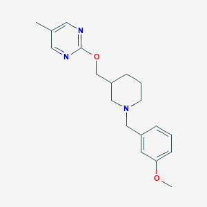2-[[1-[(3-Methoxyphenyl)methyl]piperidin-3-yl]methoxy]-5-methylpyrimidine