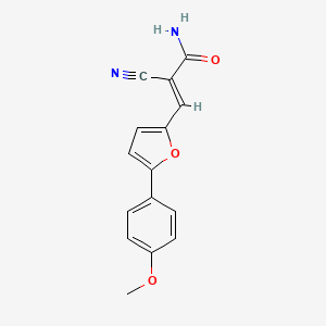 (E)-2-cyano-3-(5-(4-methoxyphenyl)furan-2-yl)acrylamide