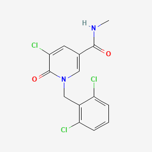 5-chloro-1-(2,6-dichlorobenzyl)-N-methyl-6-oxo-1,6-dihydro-3-pyridinecarboxamide