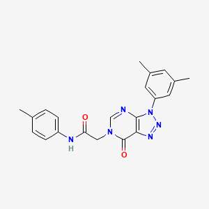 2-[3-(3,5-dimethylphenyl)-7-oxotriazolo[4,5-d]pyrimidin-6-yl]-N-(4-methylphenyl)acetamide