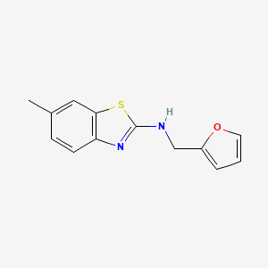 molecular formula C13H12N2OS B2703265 N-(furan-2-ylmethyl)-6-methylbenzo[d]thiazol-2-amine CAS No. 1251614-33-1