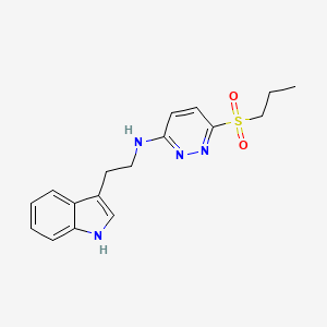 molecular formula C17H20N4O2S B2703327 N-(2-(1H-indol-3-yl)ethyl)-6-(propylsulfonyl)pyridazin-3-amine CAS No. 1105228-52-1