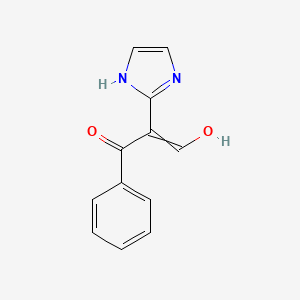 molecular formula C12H10N2O2 B2703447 3-Hydroxy-2-(1H-imidazol-2-yl)-1-phenylprop-2-en-1-one CAS No. 851288-60-3