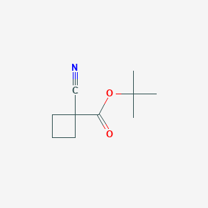 molecular formula C10H15NO2 B2703450 Tert-butyl 1-cyanocyclobutane-1-carboxylate CAS No. 1366068-08-7