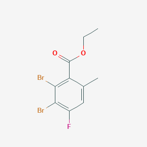 molecular formula C10H9Br2FO2 B2703499 Ethyl 2,3-dibromo-4-fluoro-6-methylbenzoate CAS No. 1803565-75-4
