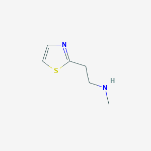 molecular formula C6H10N2S B2703504 Methyl[2-(1,3-thiazol-2-yl)ethyl]amine CAS No. 152483-10-8