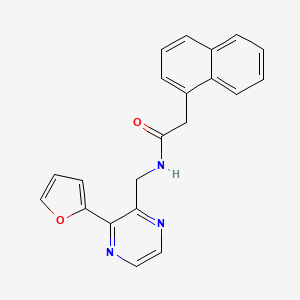 N-((3-(furan-2-yl)pyrazin-2-yl)methyl)-2-(naphthalen-1-yl)acetamide
