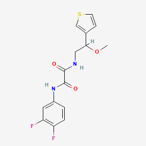 N1-(3,4-difluorophenyl)-N2-(2-methoxy-2-(thiophen-3-yl)ethyl)oxalamide