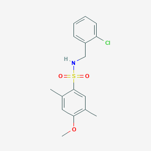 [(2-Chlorophenyl)methyl][(4-methoxy-2,5-dimethylphenyl)sulfonyl]amine
