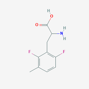 molecular formula C10H11F2NO2 B2703619 2-amino-3-(2,6-difluoro-3-methylphenyl)propanoic acid CAS No. 1043500-56-6