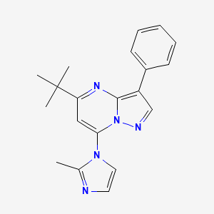 5-(tert-butyl)-7-(2-methyl-1H-imidazol-1-yl)-3-phenylpyrazolo[1,5-a]pyrimidine