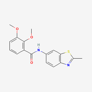 molecular formula C17H16N2O3S B2703657 2,3-dimethoxy-N-(2-methylbenzo[d]thiazol-6-yl)benzamide CAS No. 896010-43-8