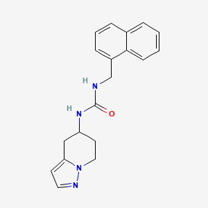 molecular formula C19H20N4O B2703670 1-(Naphthalen-1-ylmethyl)-3-(4,5,6,7-tetrahydropyrazolo[1,5-a]pyridin-5-yl)urea CAS No. 2034405-52-0