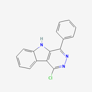 1-chloro-4-phenyl-5H-pyridazino[4,5-b]indole