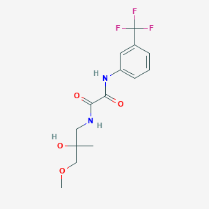 molecular formula C14H17F3N2O4 B2703672 N1-(2-羟基-3-甲氧基-2-甲基丙基)-N2-(3-(三氟甲基)苯基)草酰胺 CAS No. 1334369-57-1